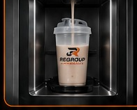 Machine mixes a fresh shake